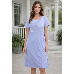 appleseed's casual dresses Who remembers the Appleseed's catalog from the 90's? This shirtdress still screams Springtime decades later! #appleseeds #springfashion #classic #florals #happyspring